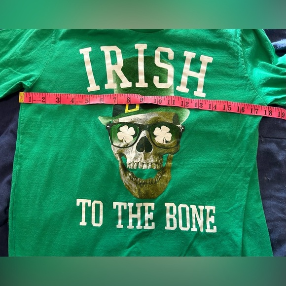 Irish to the bone graphic tee ladies small kids xxl green - Picture 3 of 4